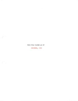 Liaison - United Nations [UN] - World Health Organization [WHO] - 1959 / 1965 - Correspondence - ...