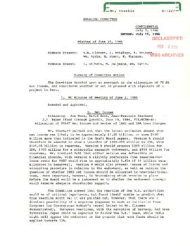 President Clausen's Personal Files on Managing Committee - Minutes 07