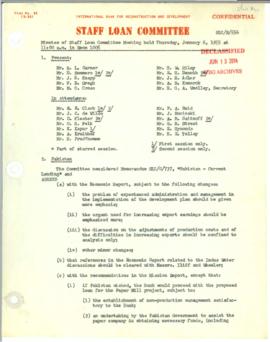 Loan Committee - Minutes - 1955