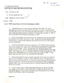 President Wolfensohn - Briefing Book for President's Meetings and Events - Annual Review of Portf...