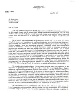Administrative Files: Executive Directors - Correspondence