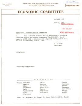 Economic Committee Papers - Argentina - EC/O/68-57 - Economic Policy Memorandum