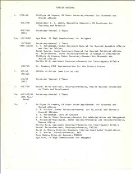 President's papers - Robert S. McNamara Contacts with member countries: United Nations - Correspo...