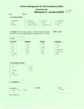 President Wolfensohn - Briefing Book for President's Meetings and Events - Informal Ministerial A...