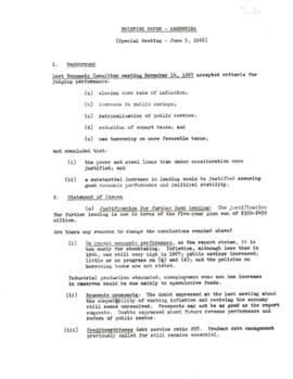 Economic Committee Papers - Argentina - Briefing Paper - Special Meeting