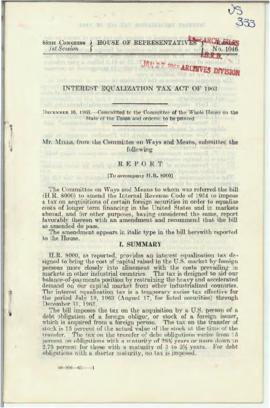 Leonard B. Rist - Interest Equalization Tax - Correspondence