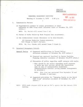 Personnel Management Committee Meetings - Minutes 02 - President's papers - Robert S. McNamara