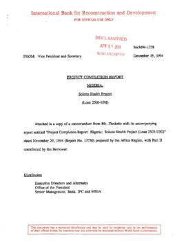 Nigeria - Sokoto Health - Correspondence 01