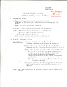 Personnel Management Committee Meetings - Minutes 02 - President's papers - Robert S. McNamara