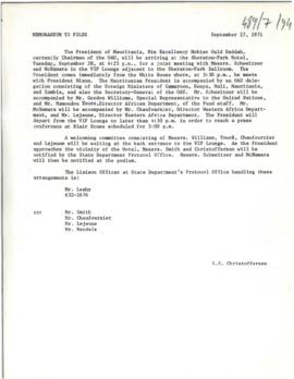 President's papers - Robert S. McNamara Chronological files - (outgoing) - Chrons 22