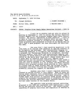 Agricultural Technology and Services Division [AGRTN] - China - Agriculture - General - 1992 Corr...