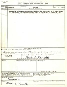 Organization - Field Offices - Regional Representatives - Forbes - Correspondence