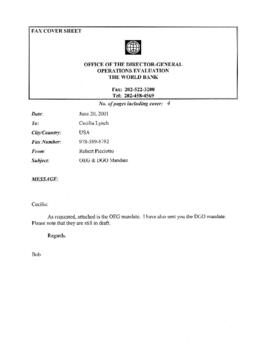 Director General's Correspondence - DGO / OEDDR - Shared Unit Files - Correspondence 13