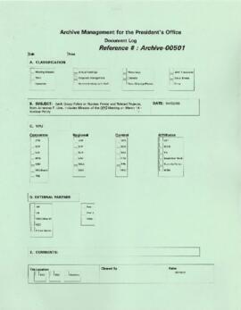 President Wolfensohn - Briefing Book for President's Meetings and Events - Corporate Management -...