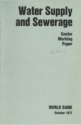 Bank Administration and Policy - Water - 1969 / 1971 Correspondence - Volume 2
