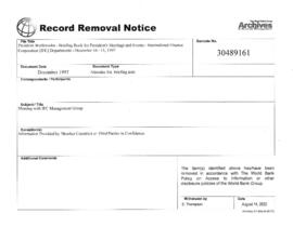 President Wolfensohn - Briefing Book for President's Meetings and Events - International Finance ...