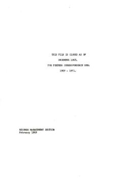 Mr. George D. Woods - Speeches - A - Z - Public Relations - Correspondence - 1966 - 1968