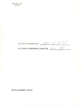 International Labour Office [ILO] - Liaison File - Volume 03