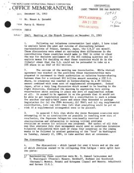 Moeen Qureshi Files - Presidential Chronological Correspondence - November to December 1983