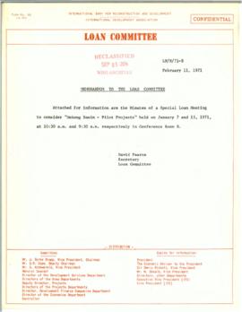 Loan Committee - 1971 - Volume 11