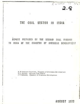 India - Coal Sector - QDA - British - Study