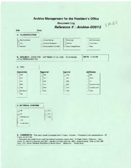 President Wolfensohn - Briefing Book for President's Travel - Aspen - Speeches - Forstmann Little...