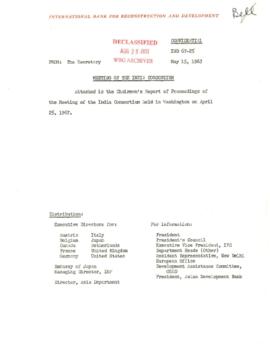 Bernard R. Bell Files - India Consortium - Correspondence - Volume 3