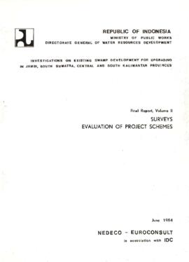 Investigations on Existing Swamp Development for Upgrading in Jambi, South Sumatra, Central and S...