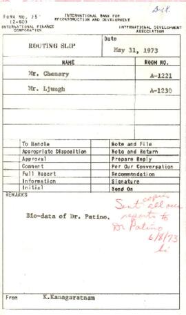 Liaison with International and other Organizations - Universities - Volume 1 - 1969 - 1973