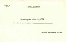 Bank Administration and Policy : International Labor Organization [ILO] - 1975 / 1977 Corresponde...
