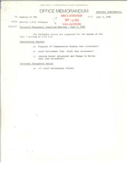 Personnel Management Committee Meetings - Minutes 04 - President's papers - Robert S. McNamara