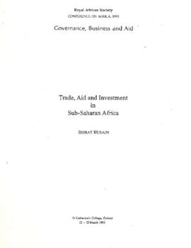 Ishrat Husain - Governance, Business and Aid - Trade, Aid and Investment in Sub-Saharan Africa - ...