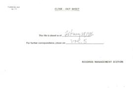 UNDP - INT/83/005 - Energy Sector Management Assistance Programme [ESMAP] - 1984 / 1986 Correspon...