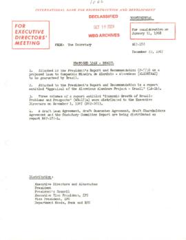 Economic Committee Papers - Brazil - R67-188 - Proposed Loan