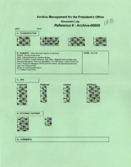 President Wolfensohn - Briefing Book for President's Meetings and Events - Africa Working Togethe...