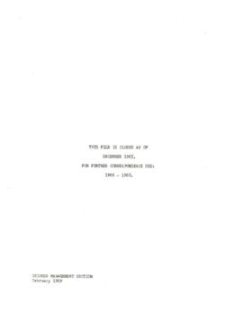 Liaison - Organization for Economic Cooperation and Development [OECD] - Volume 01