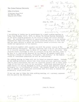 Hollis B. Chenery Papers - McNamara Discussions - Notebooks / Memoranda - 1975 (January - July)