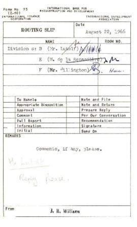 Missions - Tentative lists - Correspondence - Volume 2