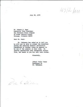 Robert S. McNamara Personal Chronological Files - Chrons 10