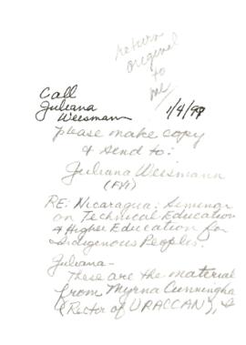 Shelton H. Davis -Afro-Latin American - Proposal - Correspondence