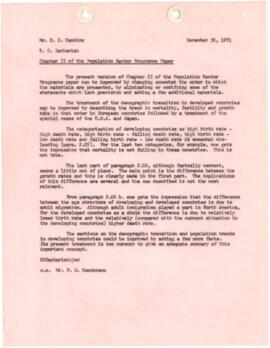 K.C. Zachariah - Chronological Records - January 15 - December 30, 1971