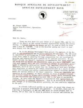 President Alden W. Clausen Country Records - African Development Bank - Correspondence - Volume 1