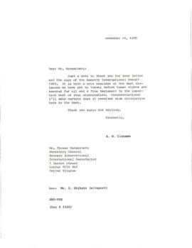 Clausen Papers - General Correspondence - Correspondence 07