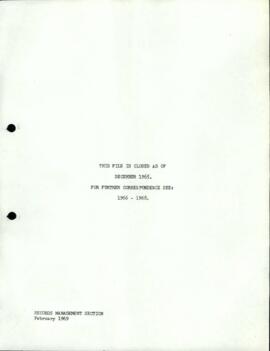 Operational - Contractors - Bidding - Correspondence - Volume 1