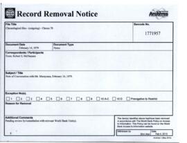 Chronological files - (outgoing) - Chrons 70