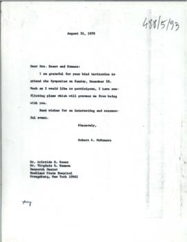 President's papers - Robert S. McNamara Chronological files - (outgoing) - Chrons 15