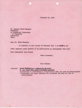 Bela Balassa's chron files - Febraury 1982