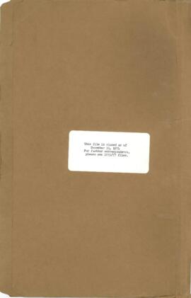 International Labour Office [ILO] - Liaison File - Volume 04