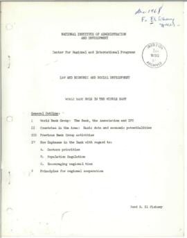 Fishawy, Saads - Articles and Speeches (1968)