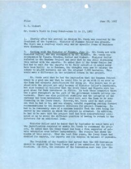 President George D. Woods Chronological Records - Volume 11